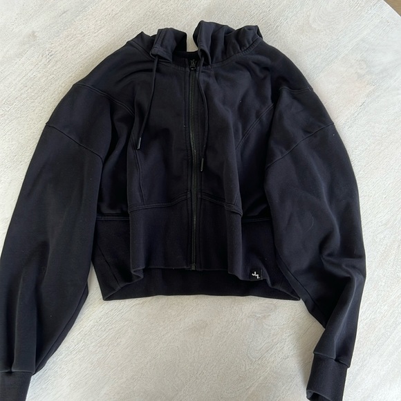 JoyLab Jackets & Coats Joylabs Cropped Black Workout Zip Up Poshmark